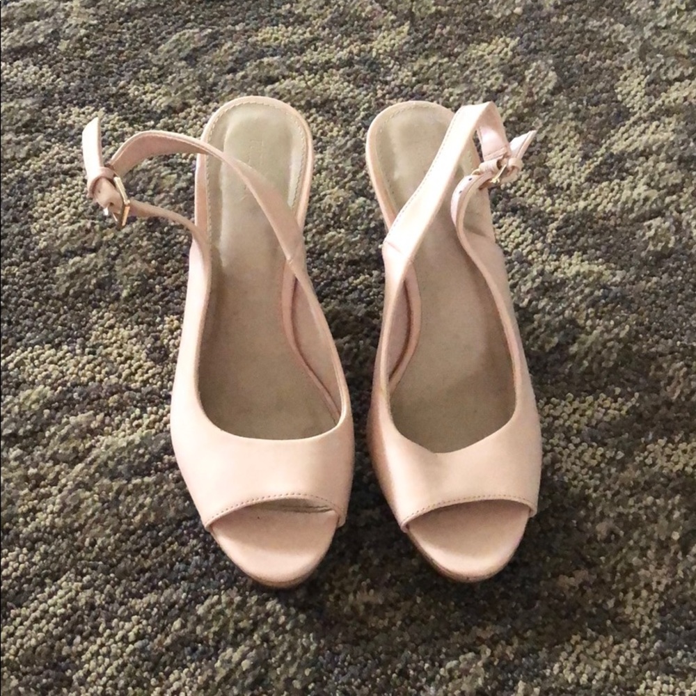 Nude high heels